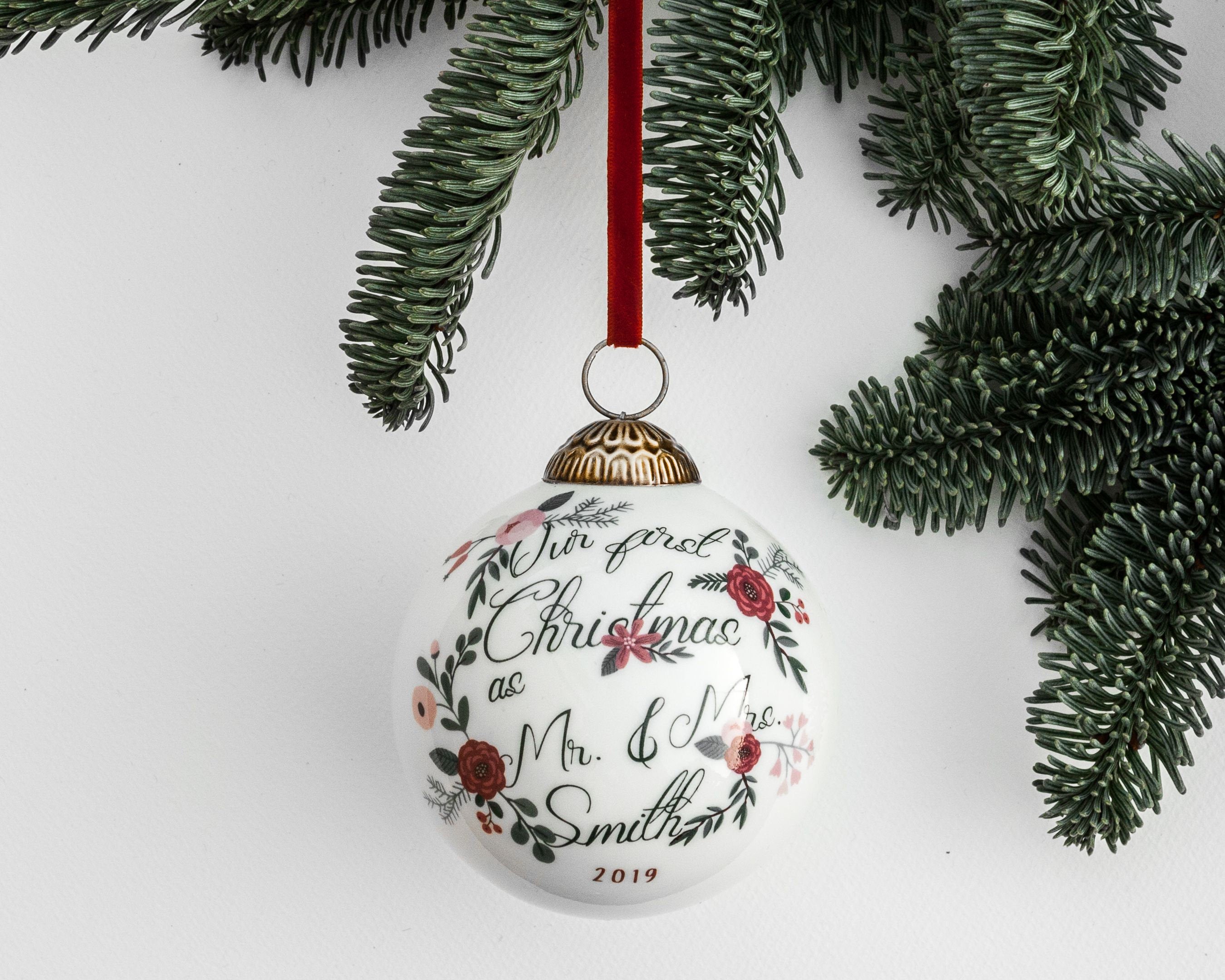 engaged christmas ornament hallmark